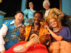 Supporting image for story: Donchez Dacres performing in Black Country pantomime