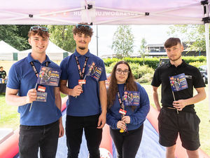 Revellers enjoy the event