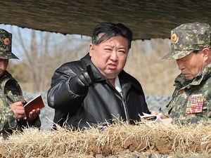 Supporting image for story: North Korea test-fires ballistic missiles day after US and South Korea jet drill