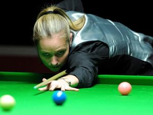 Reanne Evans in action