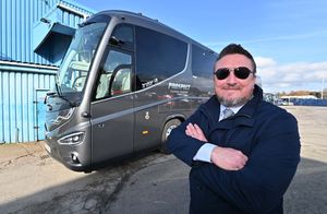 Nathan Hadley, managing director at Prospect Coaches in Lye, which runs a transport service for the West Bromwich Albion first team