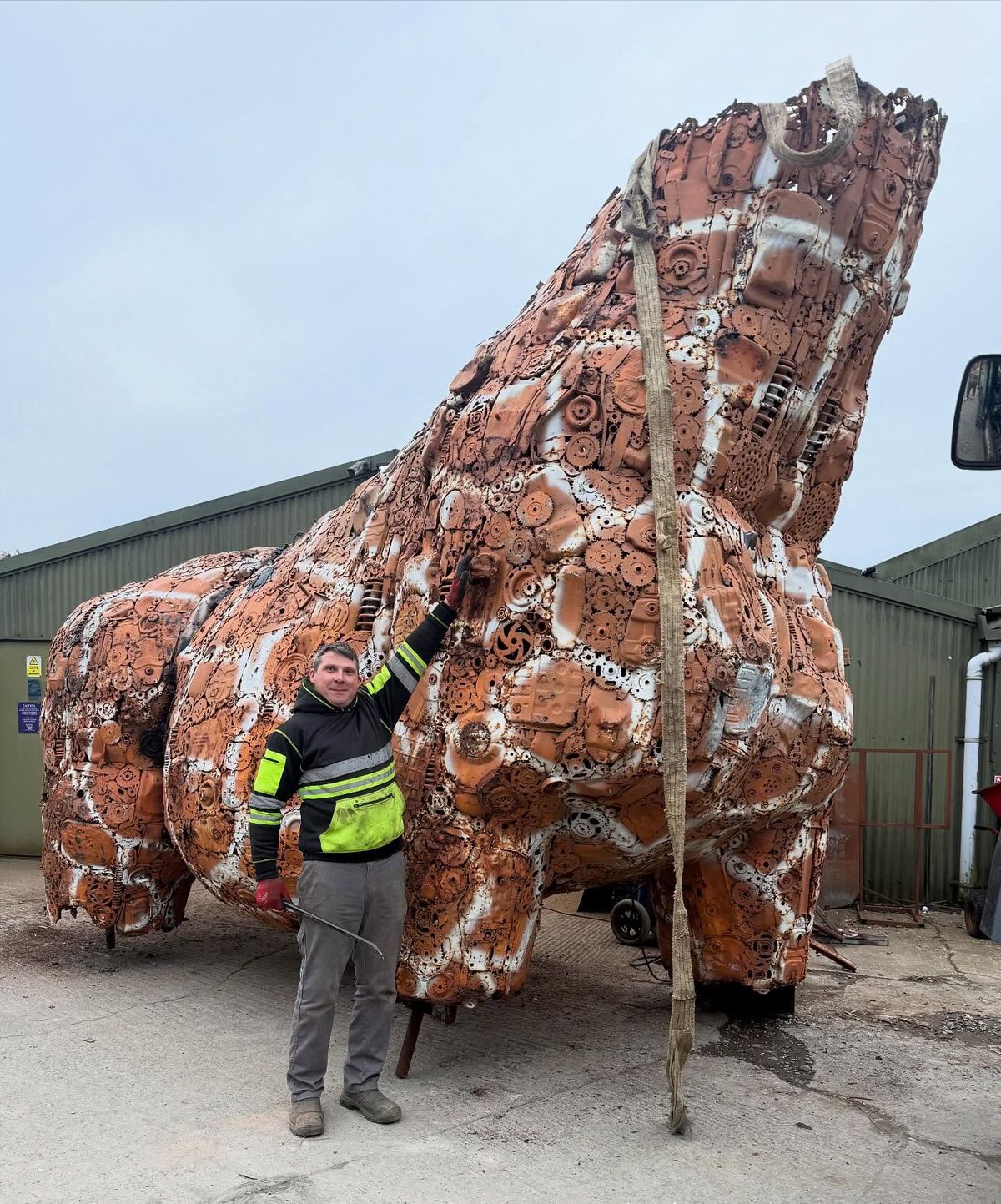 Knife Angel creators in Shropshire embark on their tallest sculpture yet - a giant giraffe set to raise awareness for a very important cause