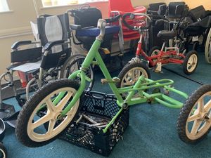 The trike was rusty and missing a few parts, but Graeme knew it was worth salvaging