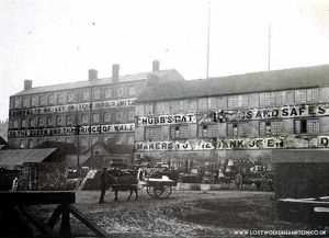 Old Workhouse seen from Railway sidings off Railway Drive, in 1913