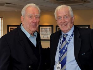 Doctor Roger Rimmer and Albion defensive legend John Wile. Pic: Laurie Rampling