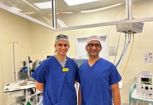 Consultant Anaesthetists Dr Viraj Shah and Dr Sudhakar Marri