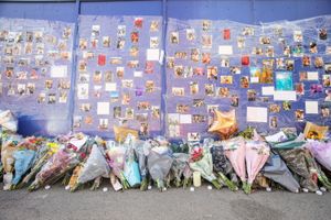 Tributes on Brassington Avenue, Sutton Coldfield on August 26 2025 for a 21-year-old named locally as 'Natasha' or 'Tash' who was killed in a hit-and-run on Friday (August 22).  