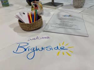 The creative Brightside welcome