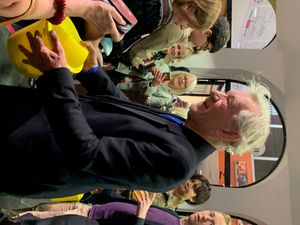 Sir Ian McKellen raising funds at Birmingham REP