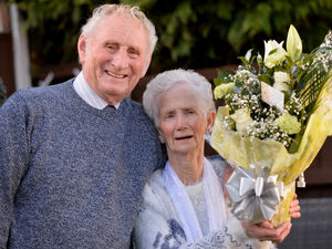 Supporting image for story: Diamond day as devoted couple mark 60 years of wedded bliss
