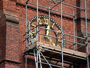 Supporting image for story: Watch: Huge and historic church clock gets a fresh new look to wind back the years