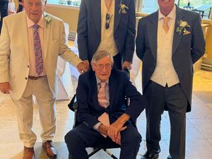 Supporting image for story: 'Not a dry eye in the house' as 93-year-old Roy attends son's wedding