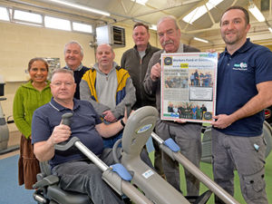 Supporting image for story: Former Goodyear workers donate exercise equipment to Walsall heart charity