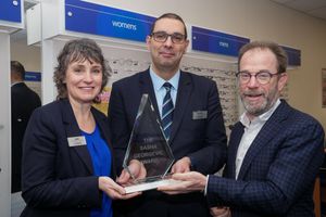 L-R - Yvette Sidhu, Paul Sidhu and Nicholas Georgevic, Scrivens Opticians and Hearing Care’s Chairman