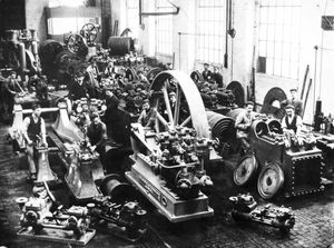 Coalbrookdale Company workers hard at work during a period of rapid expansion in British industry