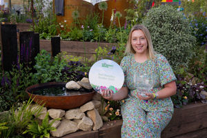 Anita Rose, winner of the ‘best in show’ Beautiful Border and Platinum award at this year’s BBC Gardeners’ World Live at the NEC Birmingham