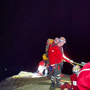 The team rescued the stranded teen from Trevor Rocks. Picture: North East Wales Search and Rescue