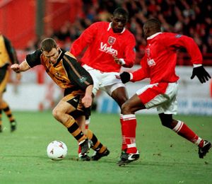 In action against Charlton