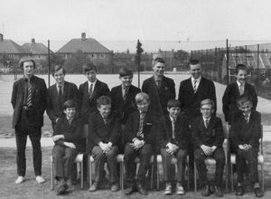 Boys at Trench Boys Modern School in 1969 to 1970. 