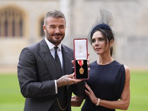 Supporting image for story: Sir David Beckham: King inspired suit I wore to receive knighthood