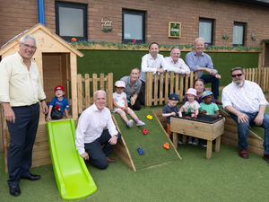 Supporting image for story: Telford nursery opens new garden and activity area after donation