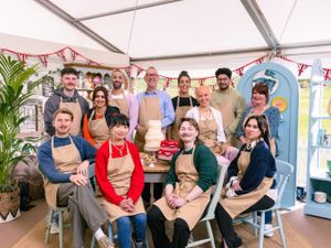 Supporting image for story: Roller-skating drag king and bridal designer compete on Great British Bake Off