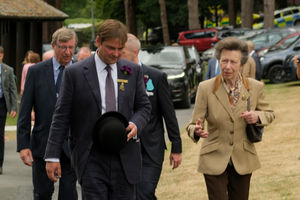 The Princess Royal speaks to officials at the show. Image by Andy Compton