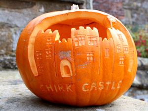 Supporting image for story: Pumpkin problems for Chirk Castle