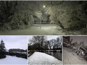 Supporting image for story: 21 pictures capture chaos of Storm Goretti that coated Shropshire in a thick blanket of snow
