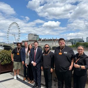 Shaun Davies with producers who attended the event to showcase the best of Shropshire.