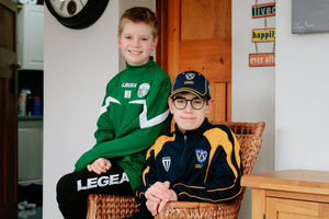 Oliver Harrison with his younger brother Harry Harrison