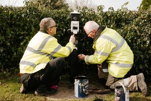 Keeping Market Drayton's Canals Beautiful: The Volunteers Making a Difference. In Picture: Ian Dove and Neil Theobald