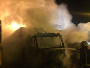 Supporting image for story: Fire wrecks lorries at industrial yard in Bilston