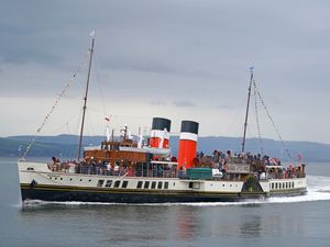 The Waverley paddle steamer at sea