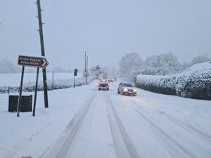 Supporting image for story: Drivers urged to stay at home as snow leaves Shropshire roads treacherous