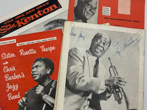 Supporting image for story: Programme signed by jazz great Louis Armstrong discovered in a box in Lichfield