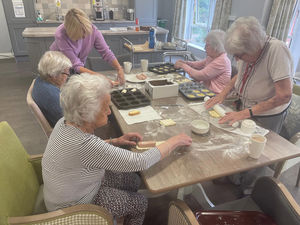 Residents at HC-One’s Priorslee House Care Home baking