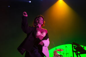 Dua Lipa at Birmingham's Genting Arena. Pic: Emma Turner