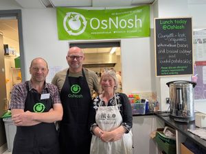 Martin Przewozny, regional specification manager at Aico, with volunteers from OsNosh