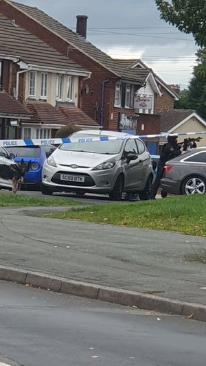 Armed police are at the scene in Moathouse Lane, Wolverhampton.