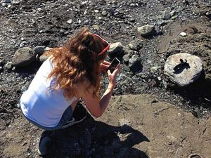 Emily makes good use of the new skills she's learned on her cameraphone