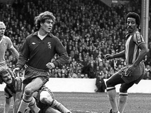 Brendon Batson, right, alongside Albion team-mates Ally Robertson and Tony Godden. Top right, the book cover