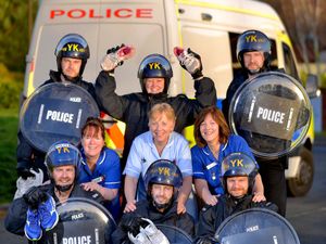 Supporting image for story: Cops to take on Market Drayton 10K in riot gear to raise money for Severn Hospice