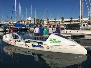 The specially constructed boat