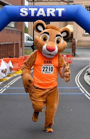 Earl Edwards running for charity.