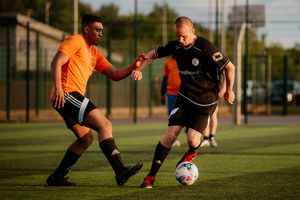 The football match between the Mander Centre and Telford Centre