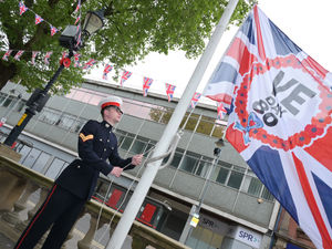 A VE DAy 80th anniversary flag has been risen in Walsall to commemorate the end of the Second World War in Europe