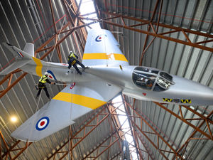 Supporting image for story: Jet wash! Aircraft get New Year polish at RAF Museum Cosford - with VIDEO and PICTURES