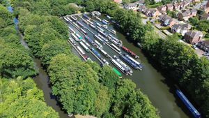 An aerial view of Fazeley Marina, which was acquired by The Rothen Group last year