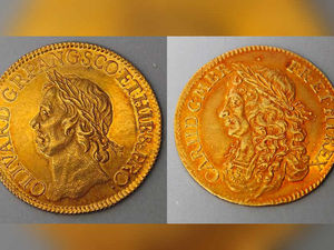 Supporting image for story: Pair of 17th century coins fetch £33,000 at auction